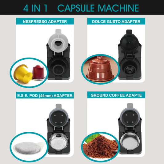 Electric Multi 4 In 1 Capsule Coffee Machine