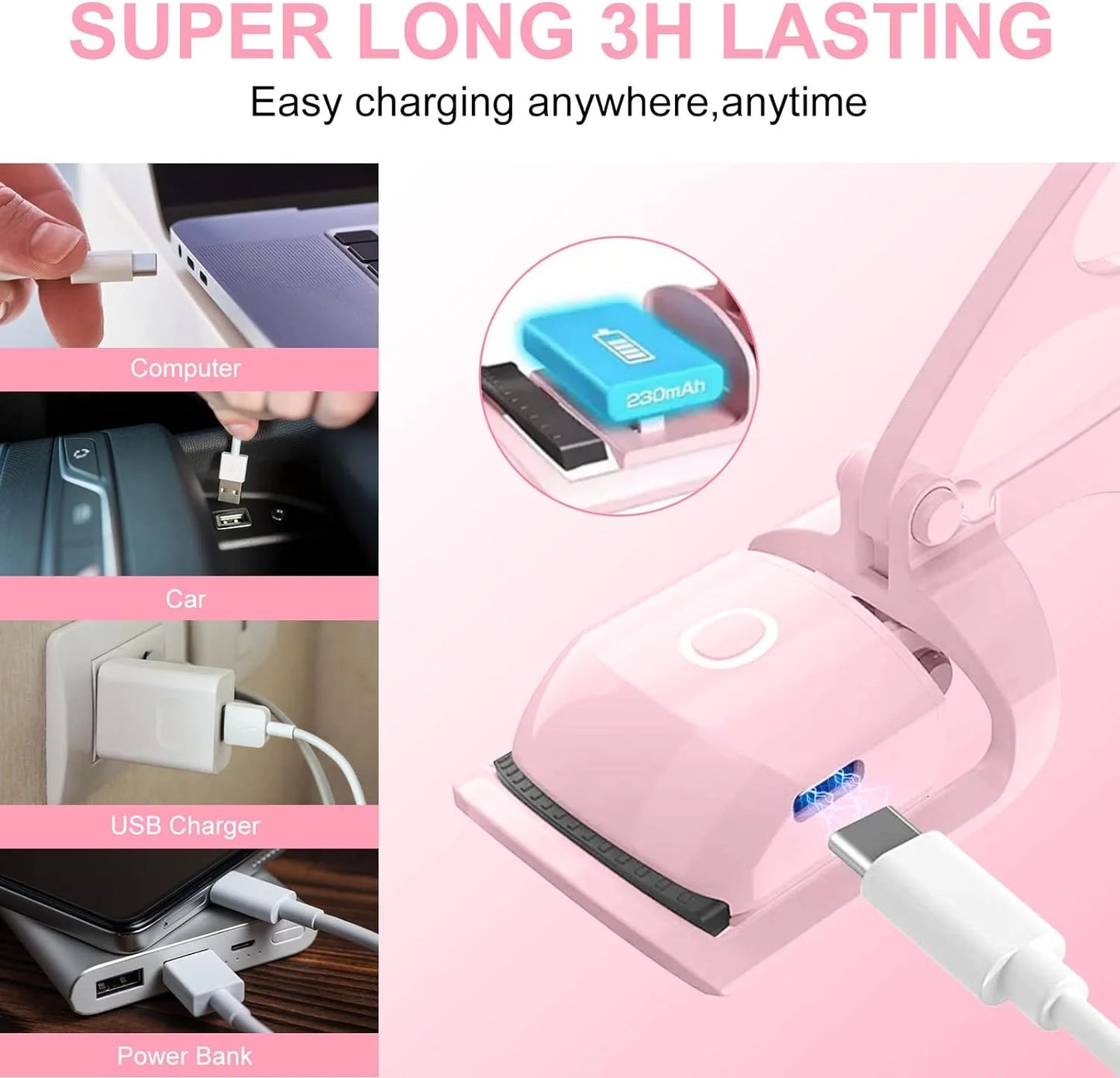 Electric Heated Eyelash Curler