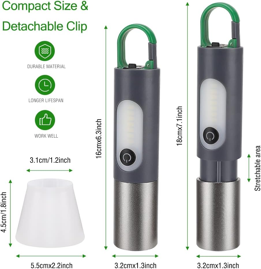 5 modes led flashlight