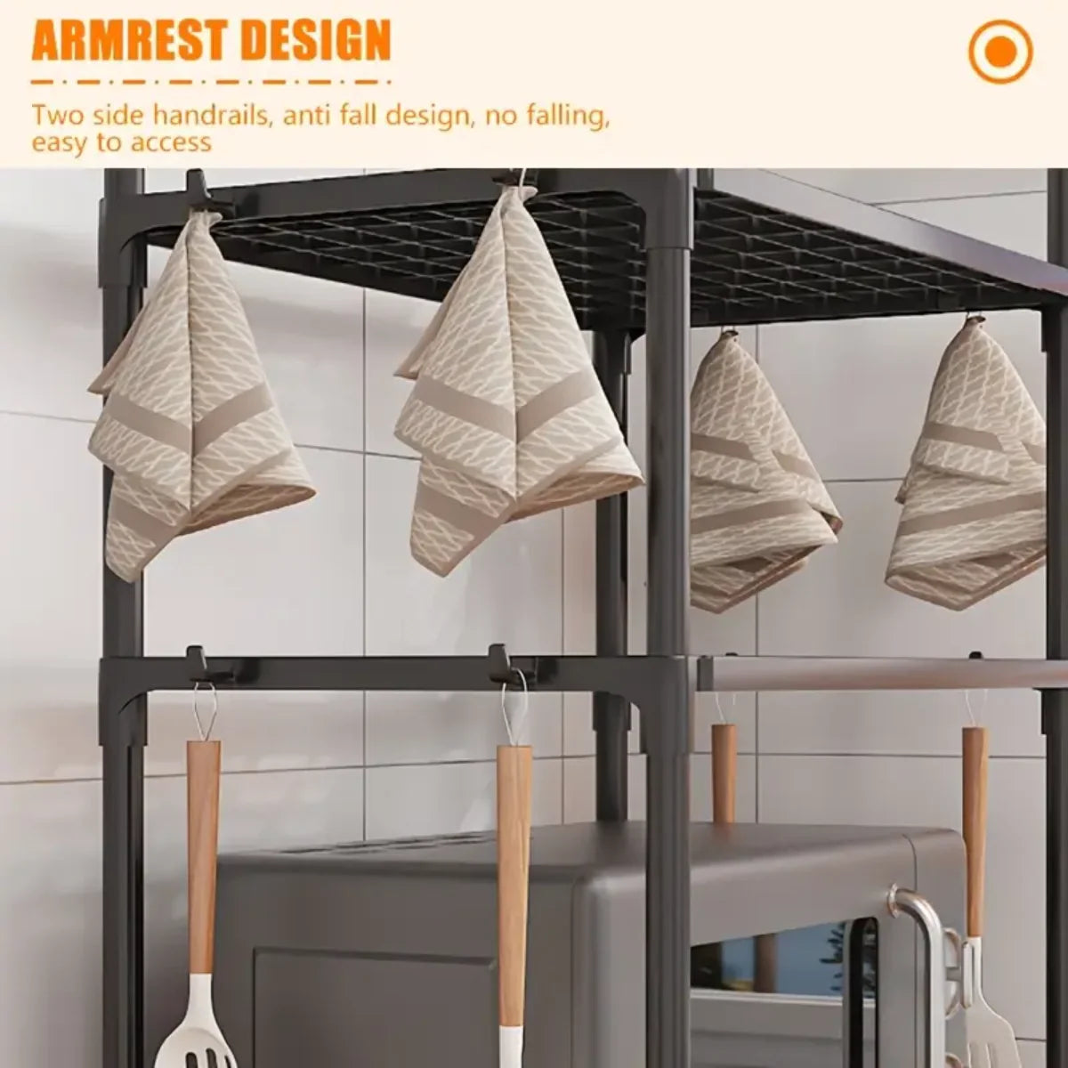 Kitchen Multifunctional 2 Tier Storage Rack