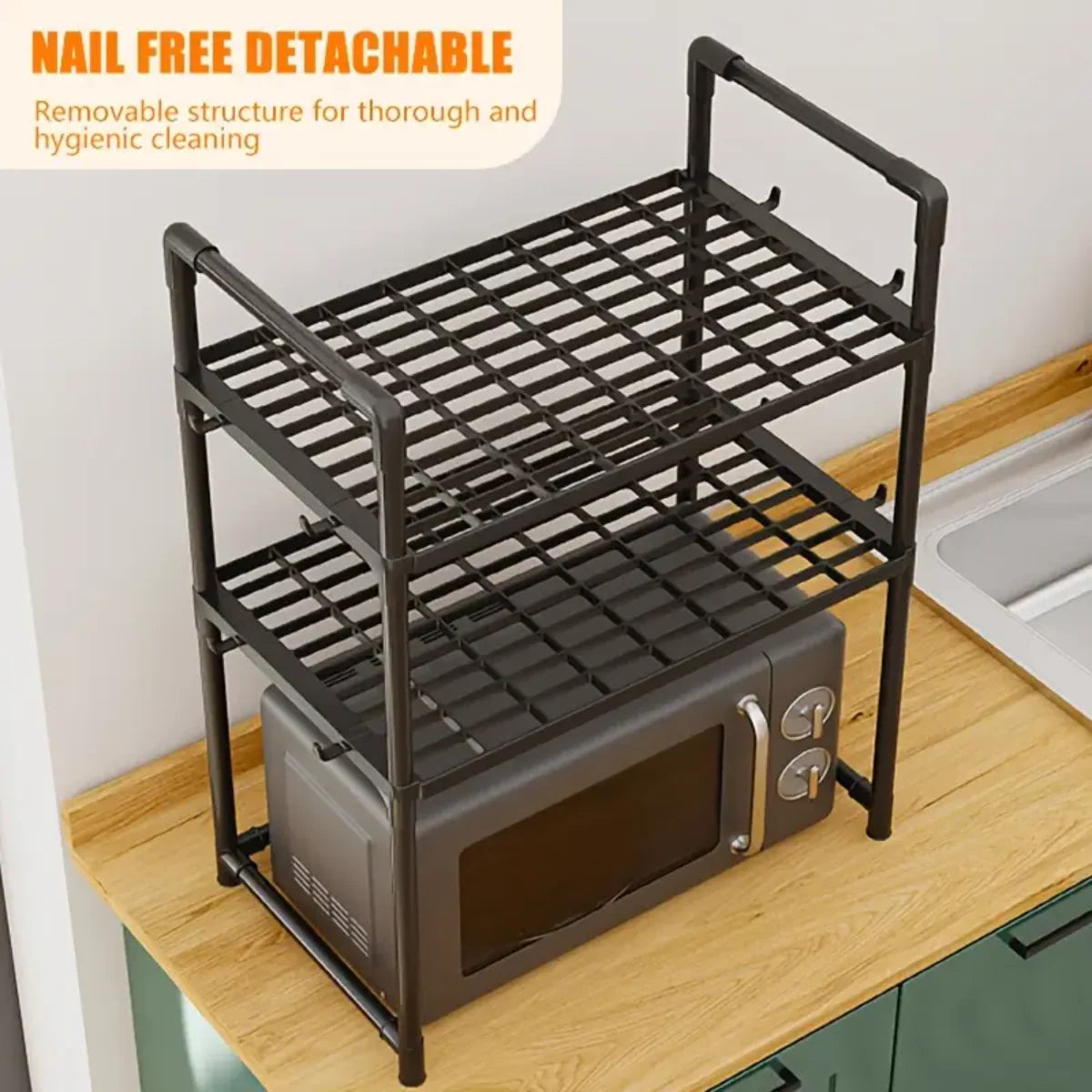 Kitchen Multifunctional 2 Tier Storage Rack