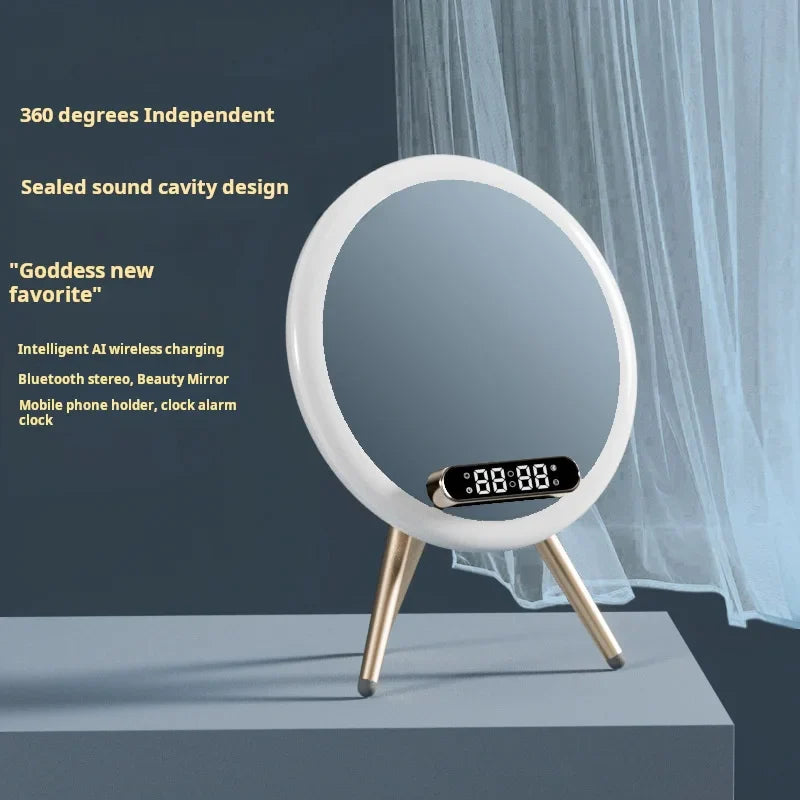 Magic Mirror Q6 With Light Wireless Charging 15w Bluetooth clock
