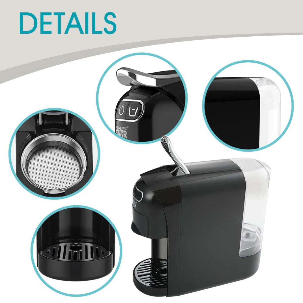 Electric Multi 4 In 1 Capsule Coffee Machine