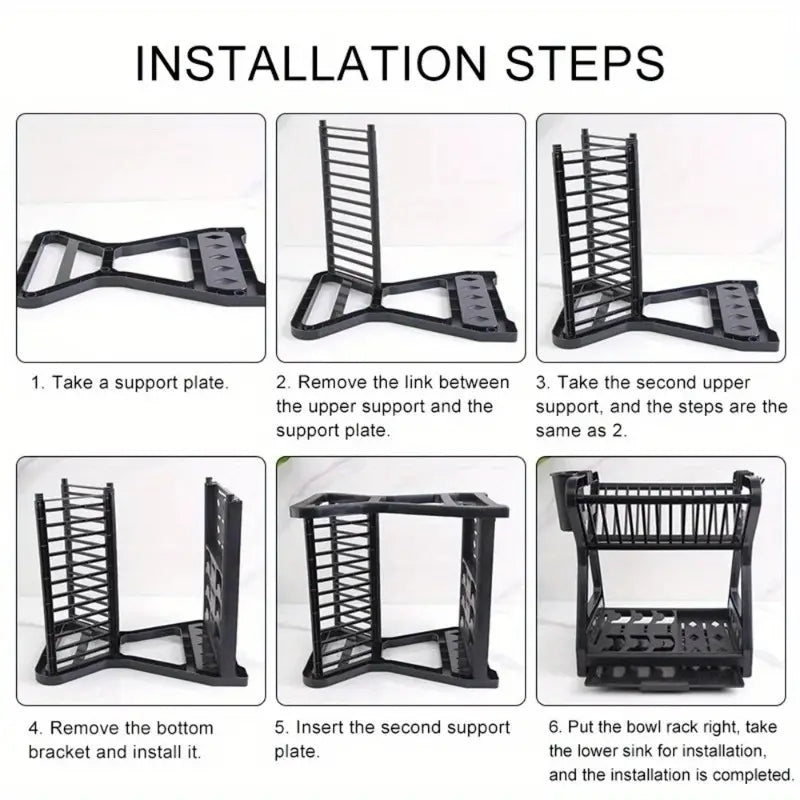 Kitchen Dish Rack With Drainage System