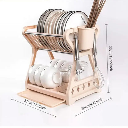 Kitchen Dish Rack With Drainage System