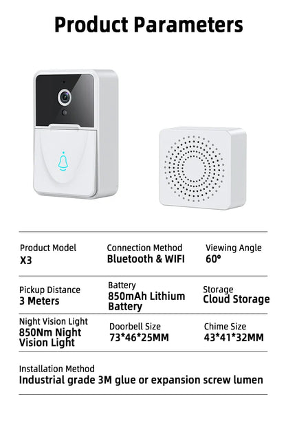 Wireless Smart Door Bell Camera