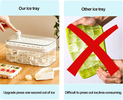 One Button Ice Cube Tray