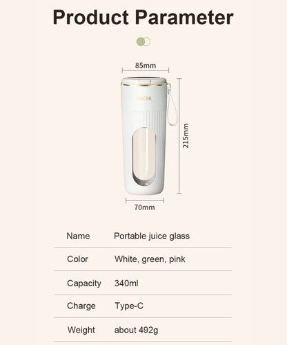 340ML Portable Juicer With Led Screen