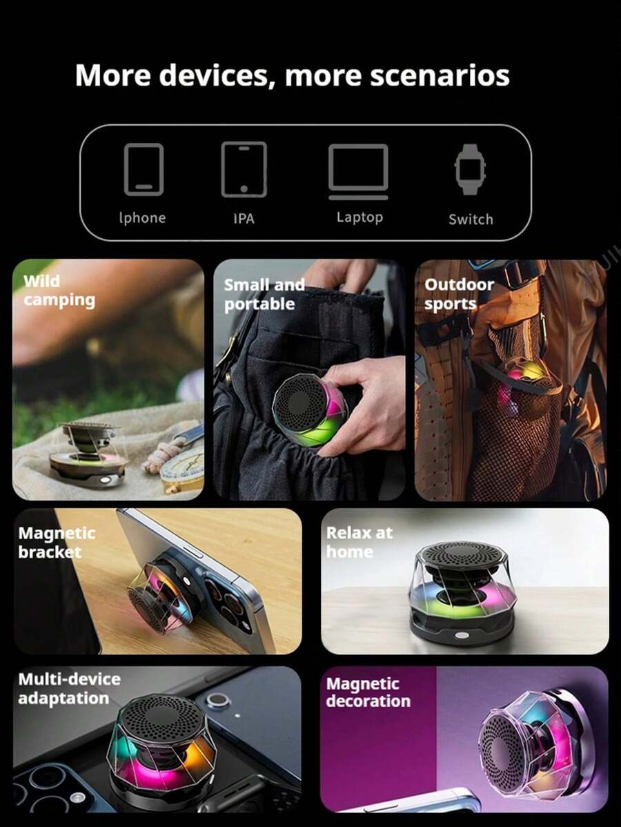 Mini Magnetic Bluetooth Speaker