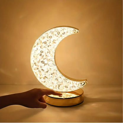 Crystal Moon Table Lamp