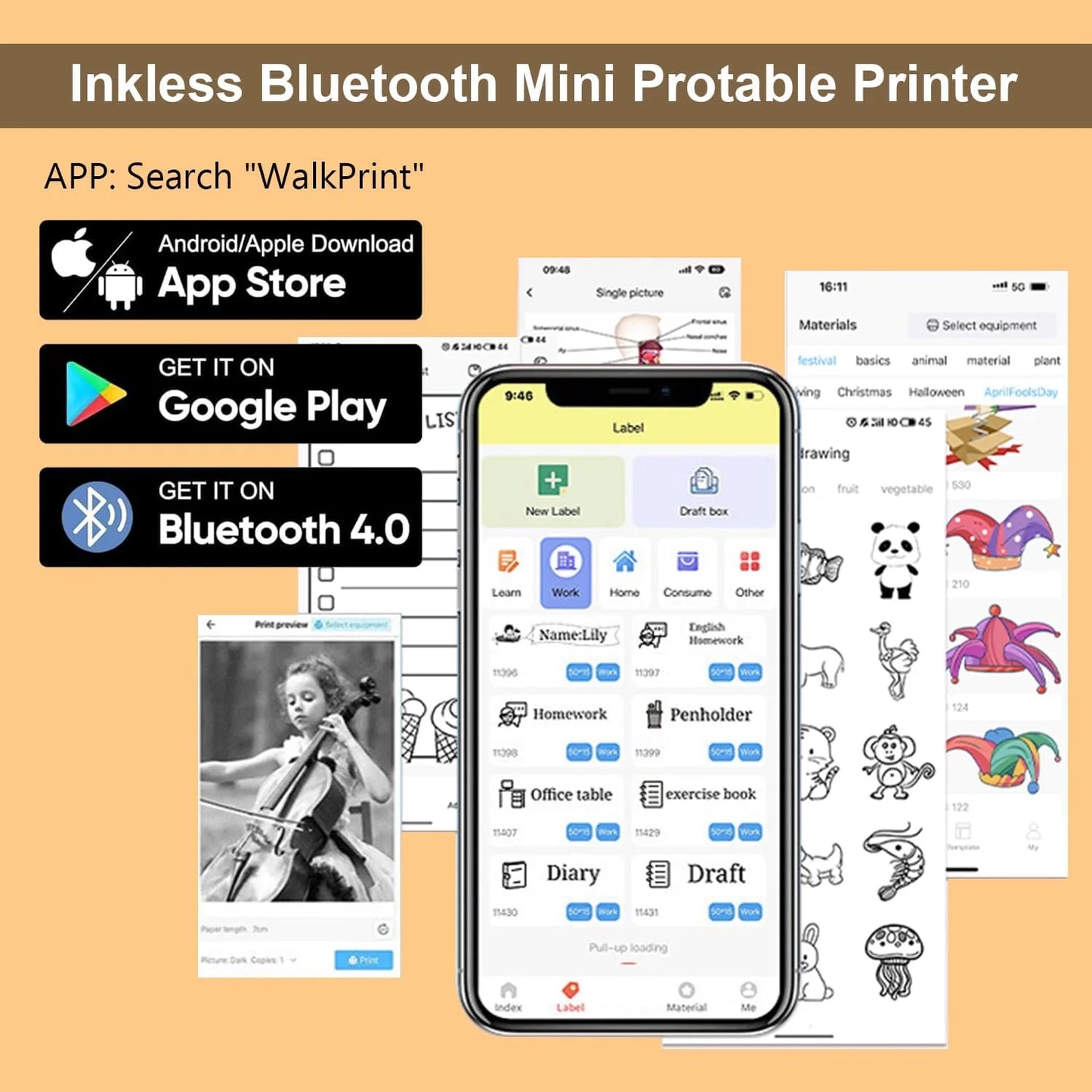New Portable Mini Printer