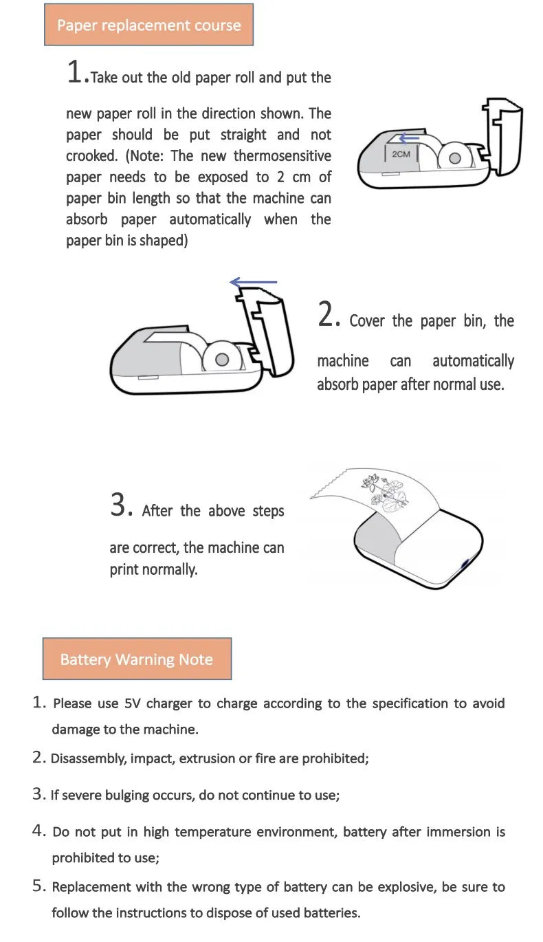 Portable Mini Printer