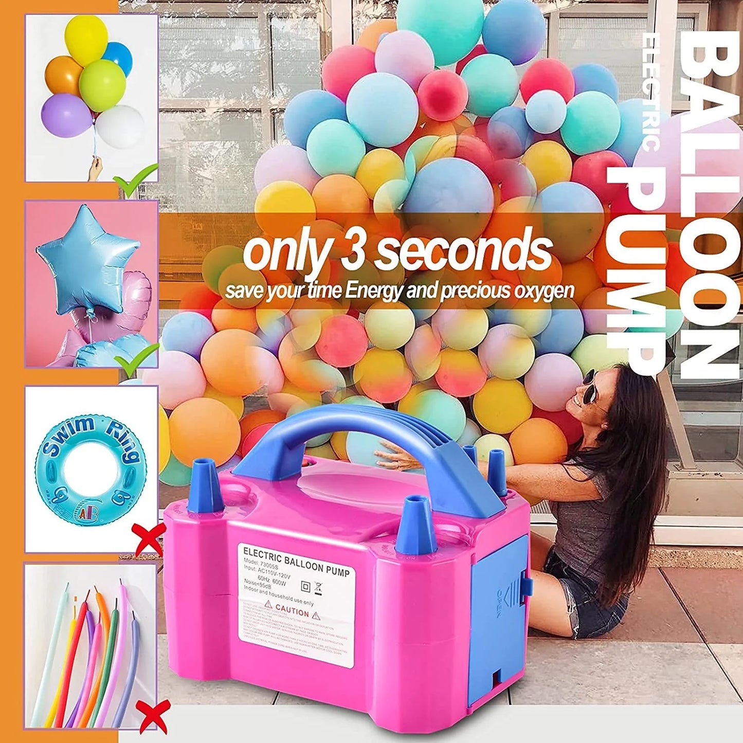 Electric Air Balloon Pump