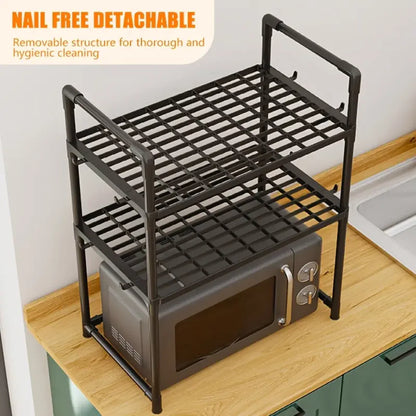 Kitchen Multifunctional 2 Tier Storage Rack