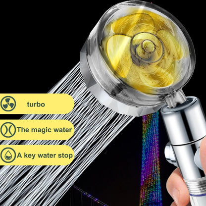 High Pressure Turbo Fan Shower Head