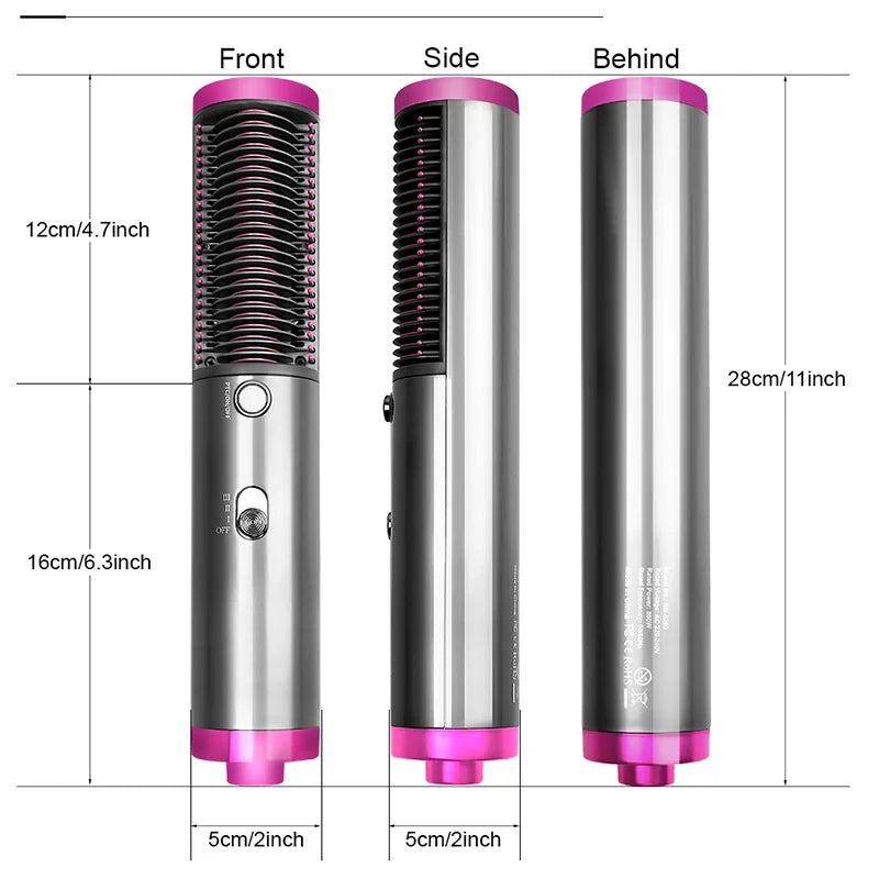 3 In 1 Hair Straightener Brush